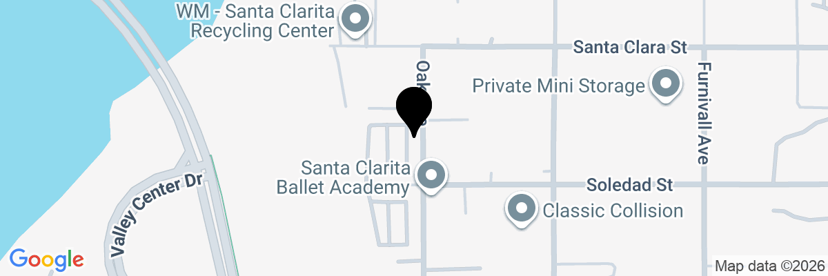 Map showing facility locations