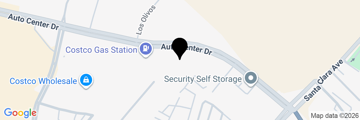Map showing facility locations