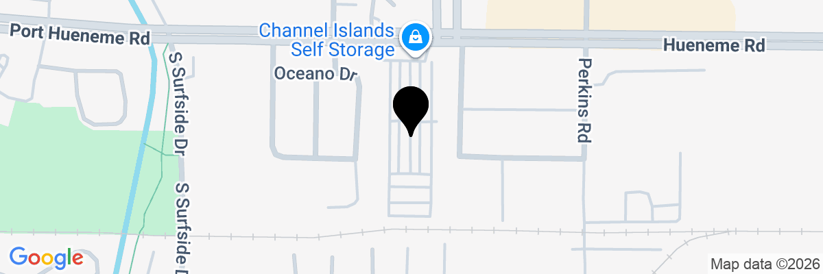 Map showing facility locations