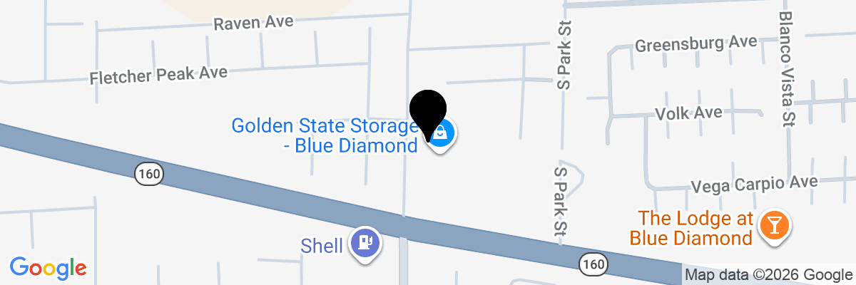 Map showing facility locations